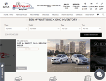 Tablet Screenshot of benmynattbuick.com